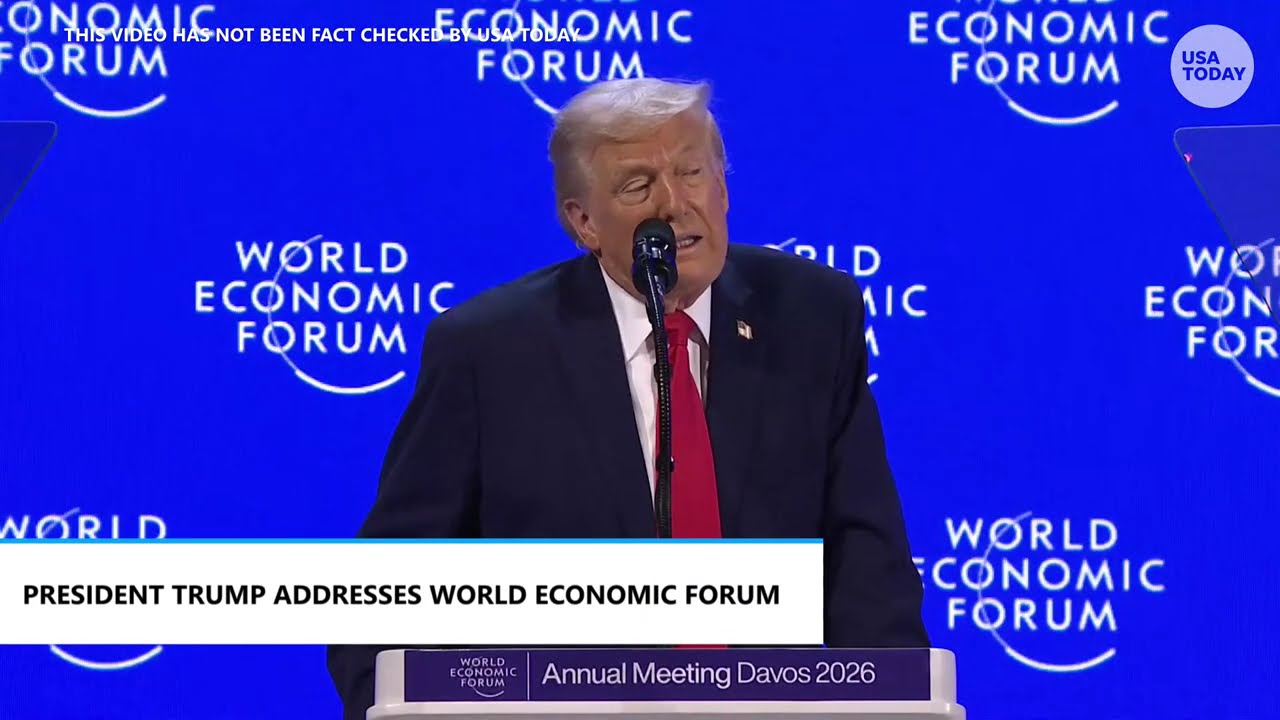 Trump speech at Davos pushes for Greenland, tells European leaders and more US 'won't use force'