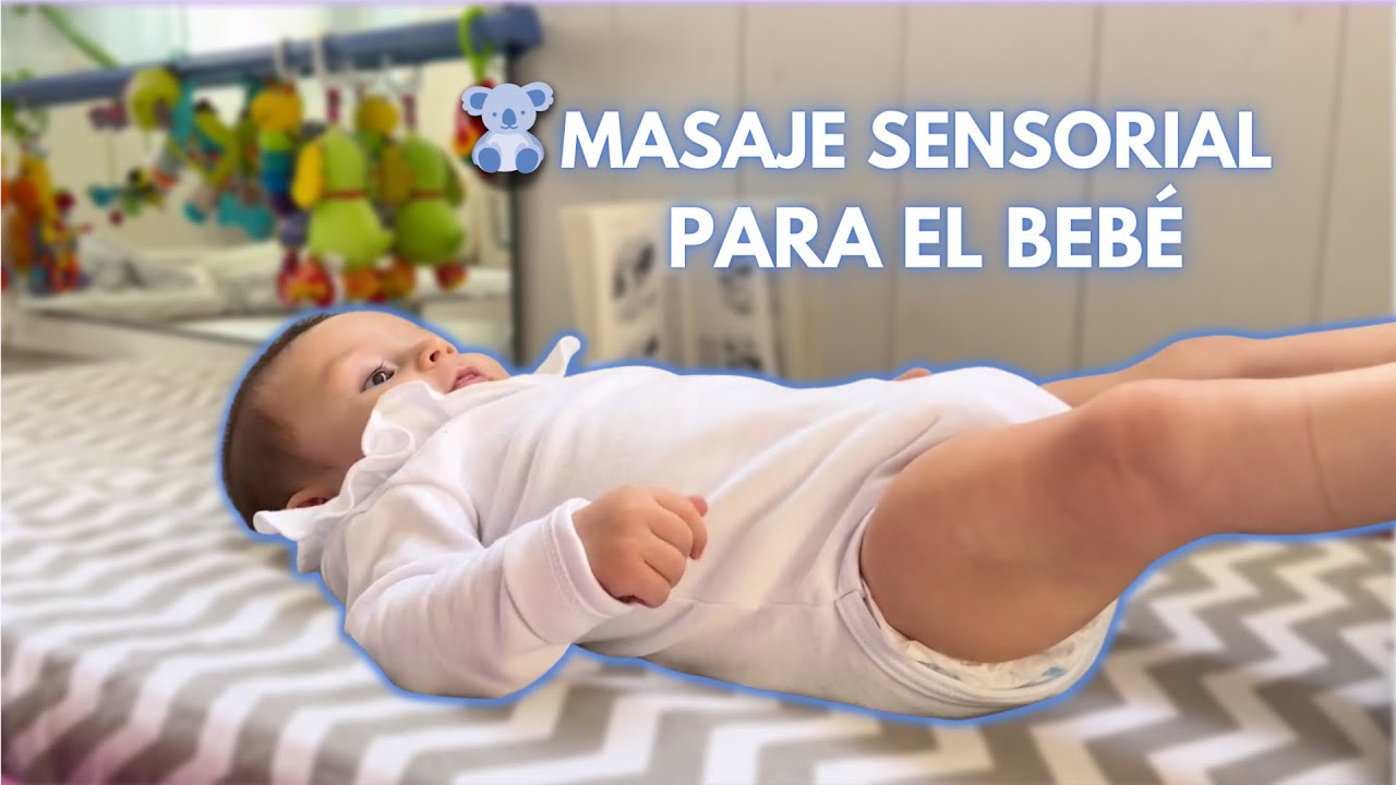 ¿Cómo hacer un masaje sensorial a tu bebé?