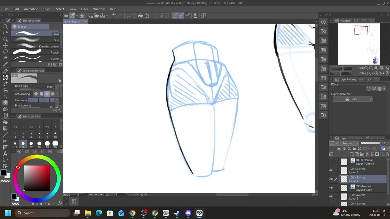 I forgot what I was talking about while drawing
