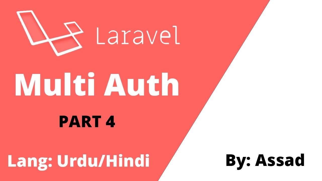 Lesson 4 Laravel Multi Auth: Configuring Auth Middleware and Exception Handler Urdu/Hindi