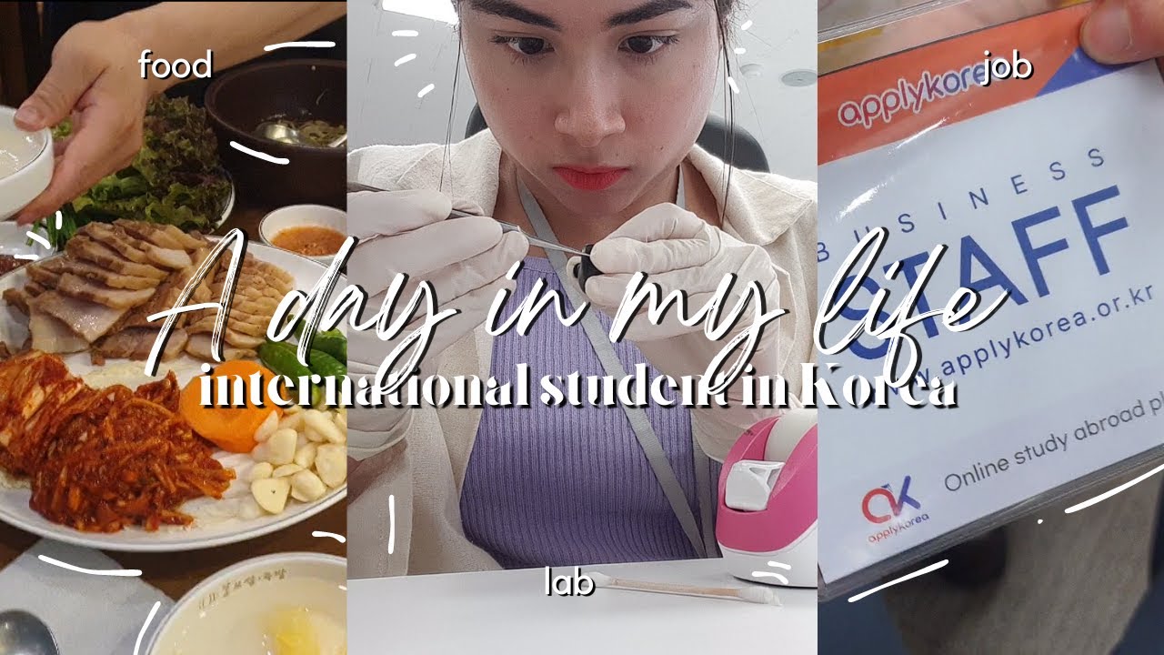 A DAY IN MY LIFE | international student in Korea | lab, coffee, food, another job? | @hjihye_gbm