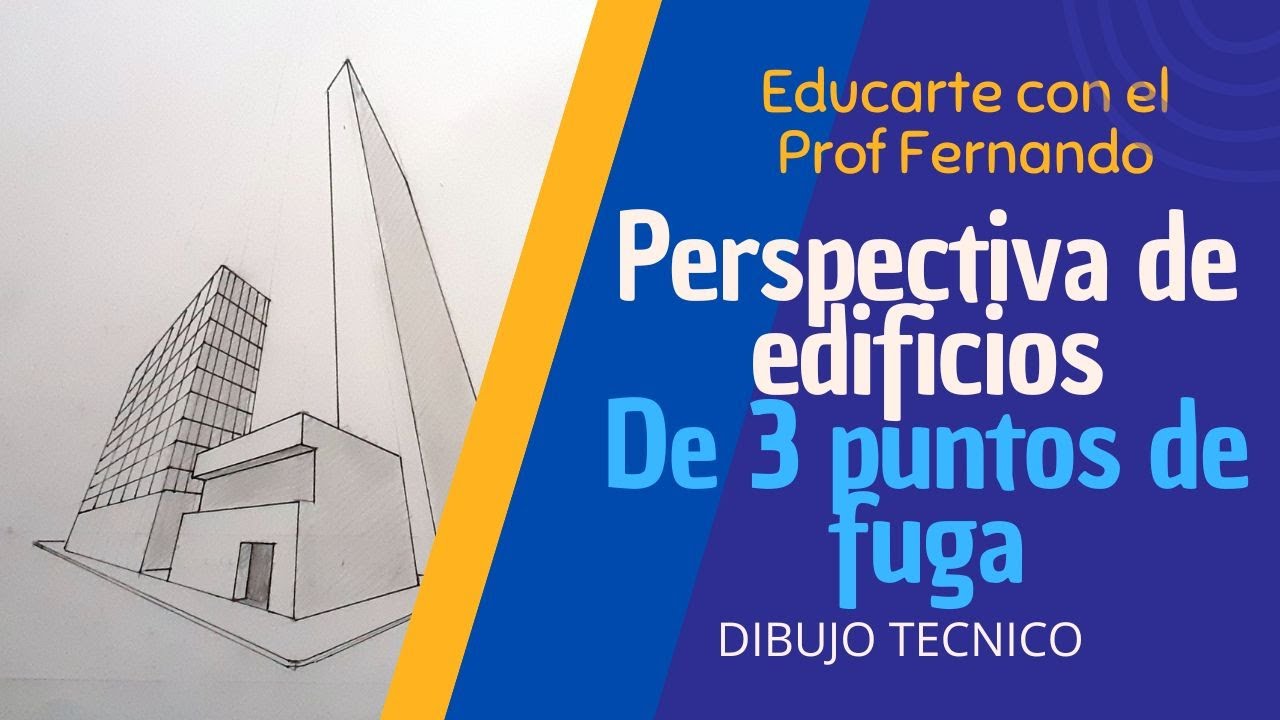 PERSPECTIVA DE EDIFICIOS DE 3 PUNTOS DE FUGA // PASO A PASO