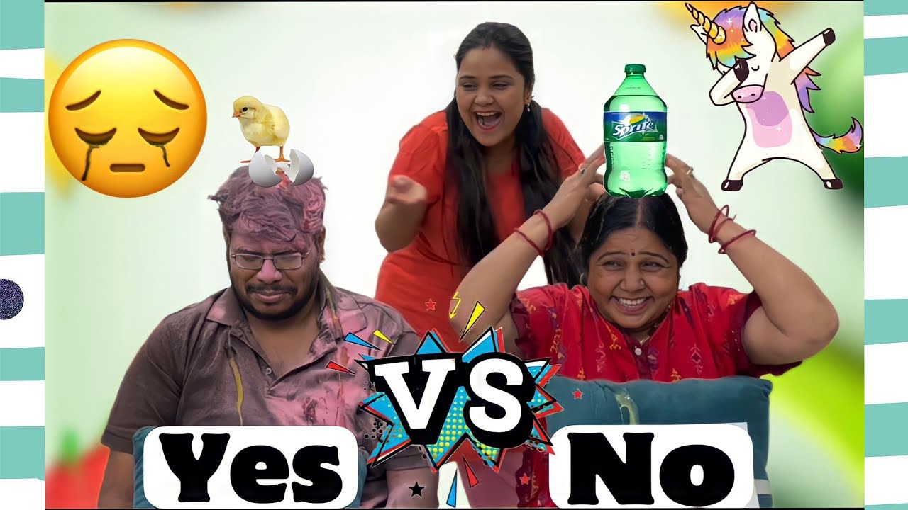 Yes V/S No challenge 😍 |Garima Arora family vlog| challenge |