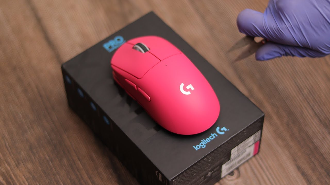 Logitech G Pro X Superlight Pink Wireless Gaming Mouse Unboxing - ASMR