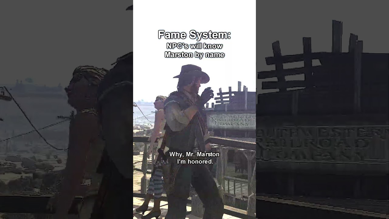 Things that RDR1 has that RDR2 DOESN'T