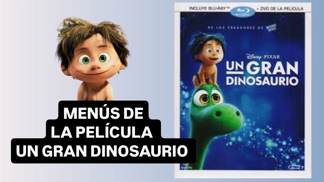 Menús De La Película Un Gran Dinosaurio.