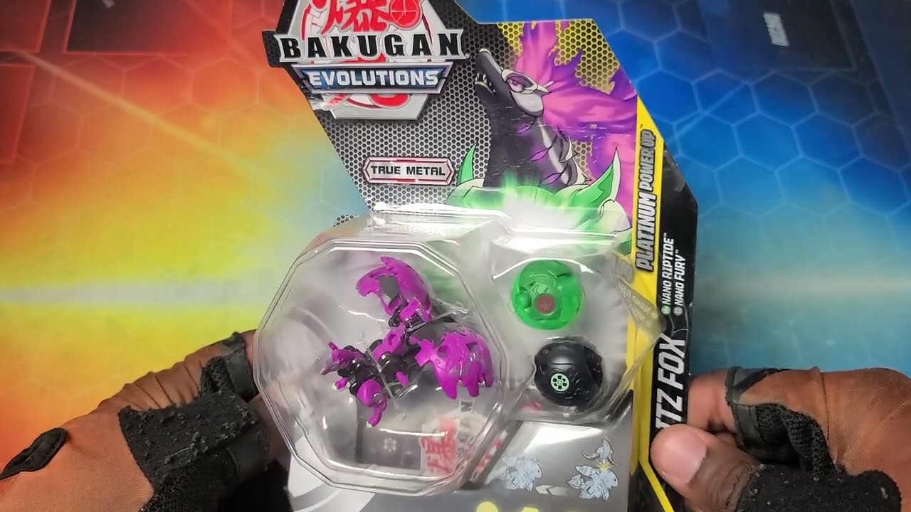 NEW BAKUGAN EVOLUTIONS DARKUS BLITZ FOX PLATINUM POWER UP PACK UNBOXING!