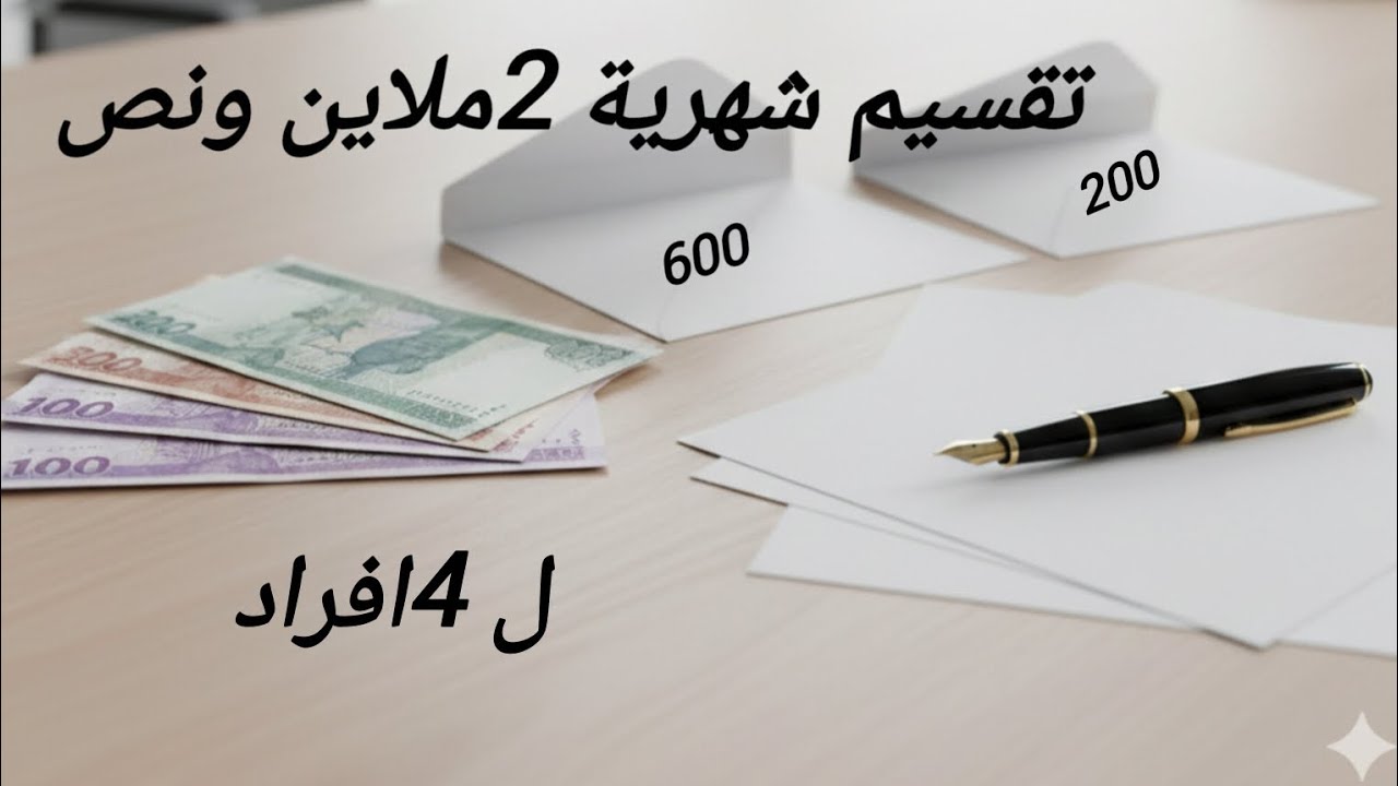 تقسيم شهرية👛🤑 ....الله معين 🤲...ربي يقدرها💪🥹