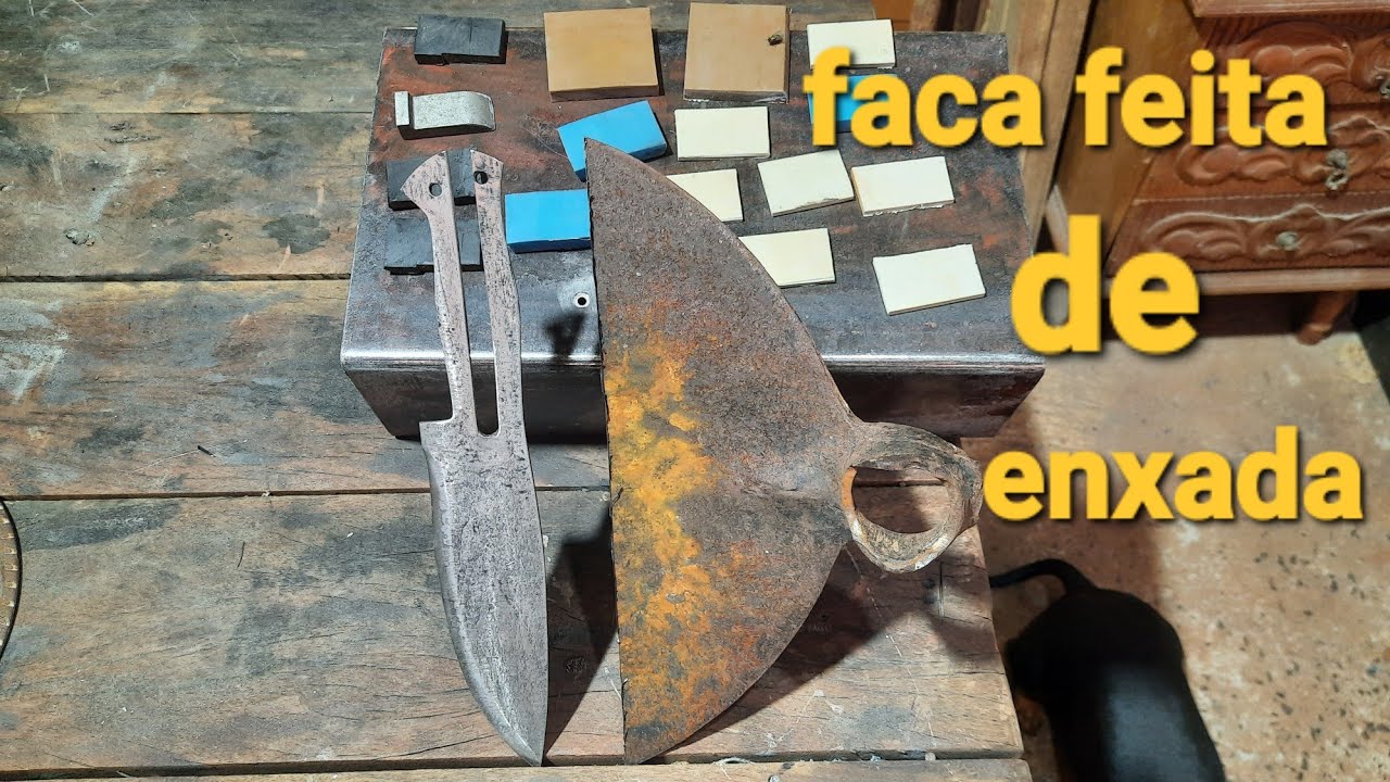 faca feita de uma enxada de um jeito que vc nunca viu
