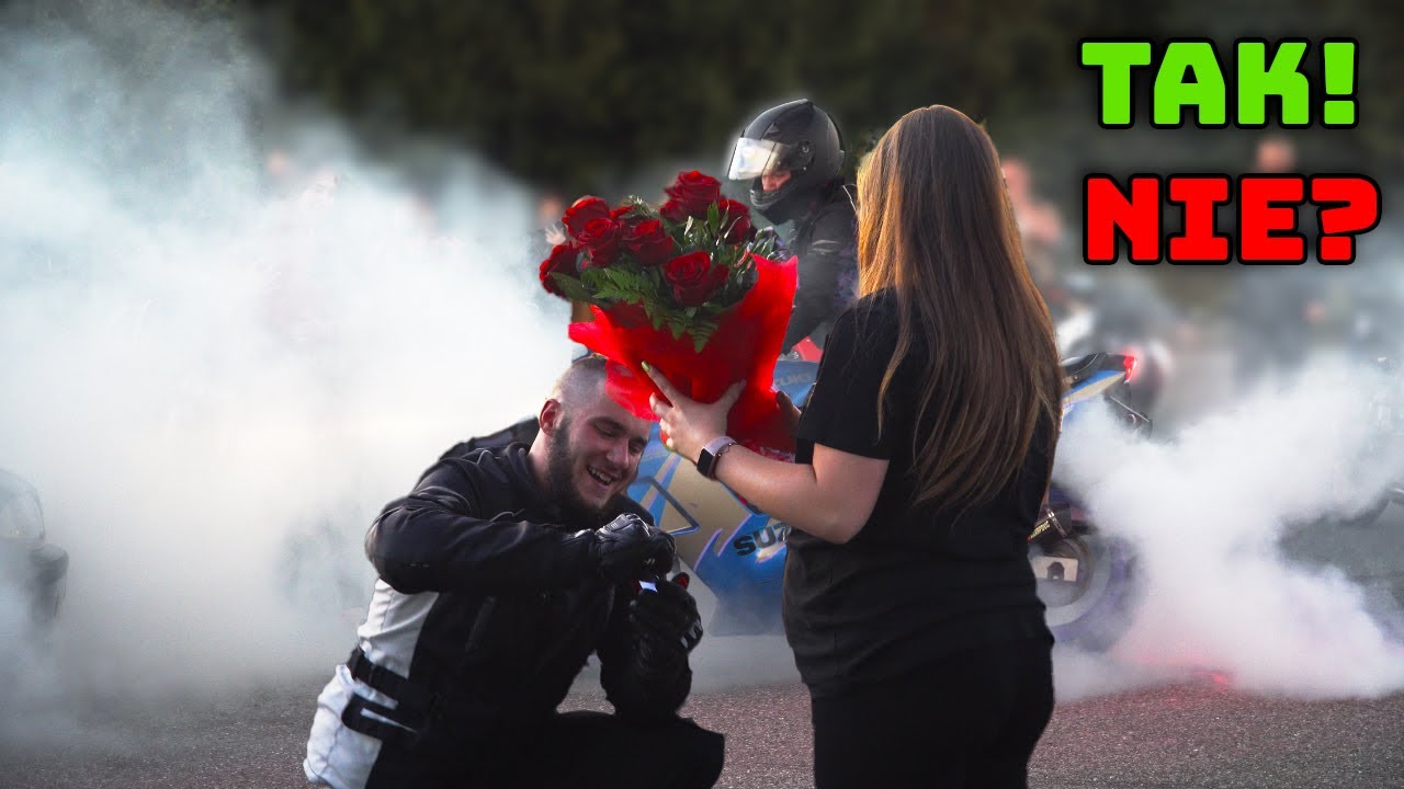 MOTOCYKLOWE ZARĘCZYNY *BYŁA W SZOKU*
