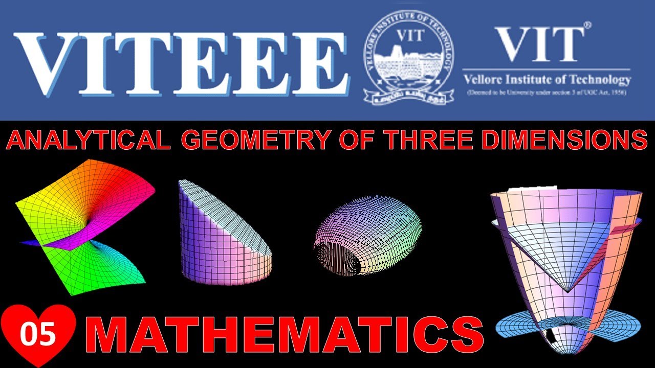 VITEEE Questions with solution | Mathematics | Analytical Geometry of Three Dimensions | Part 01