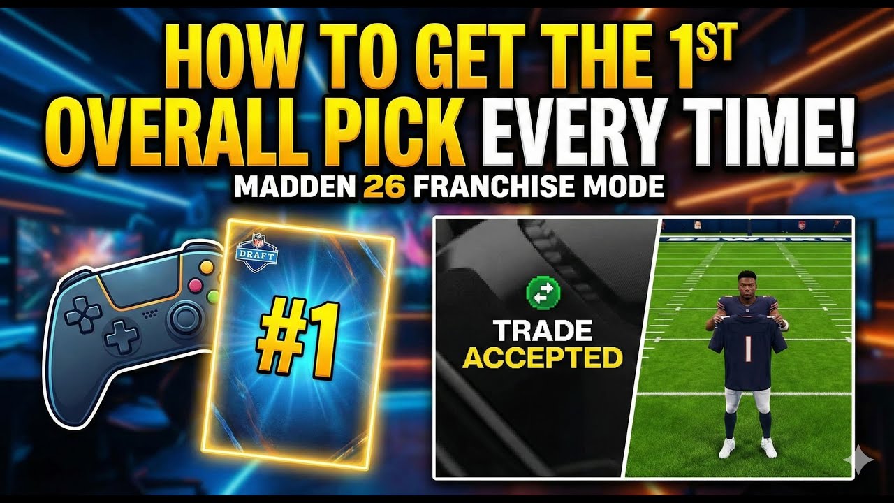 HOW TO GET THE 1ST OVERALL PICK EVERY TIME IN MADDEN 26 FRANCHISE MODE! (Offline only)