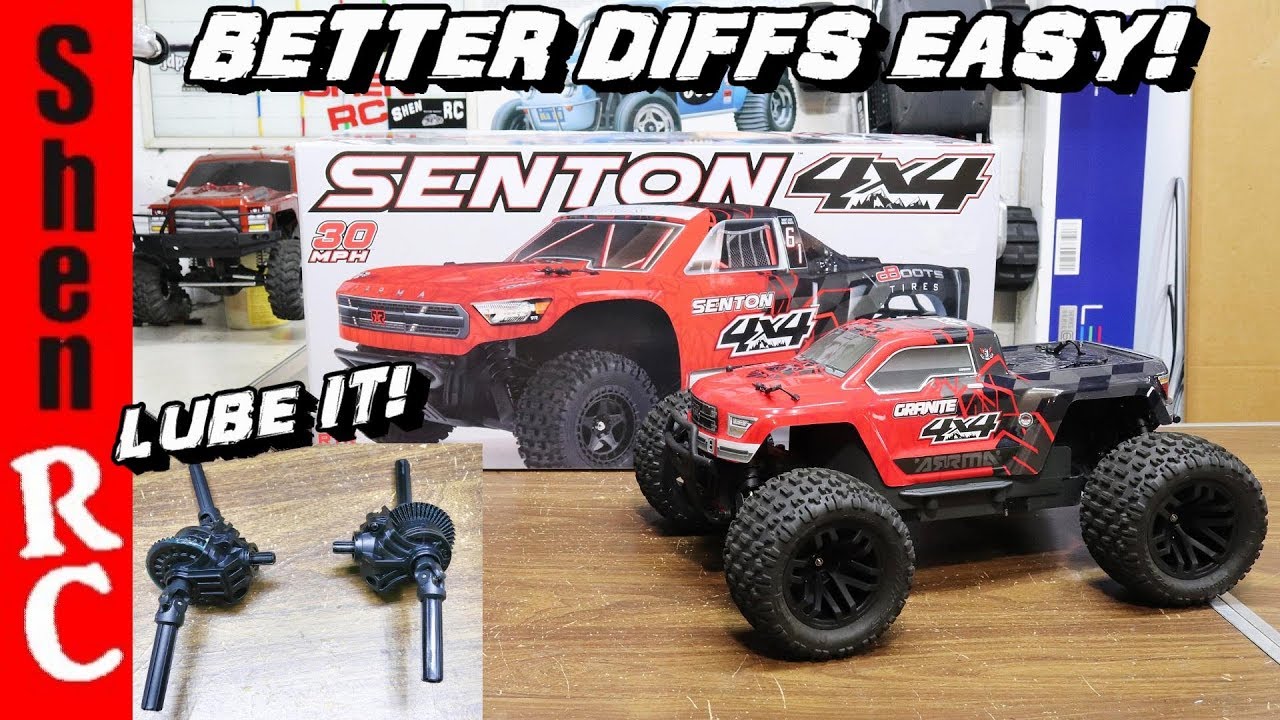 ARRMA SENTON GRANITE 4X4 DIFF UPGRADE IMPROVEMENTS TAMIYA ANTI WEAR GREASE