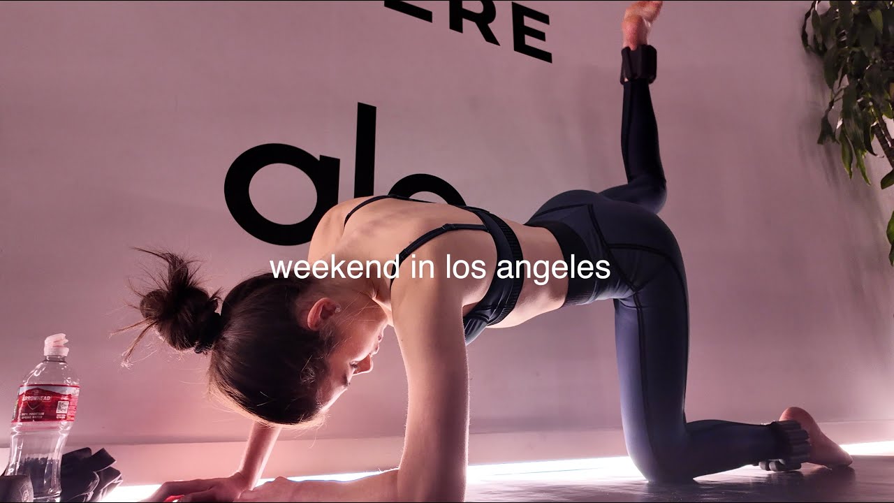 week in los angeles | wellness, alo gym, family, matcha, skincare, beauty treatments