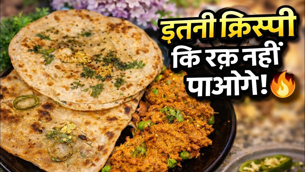 Besan bhurji & chilli -Garlic paratha 😋