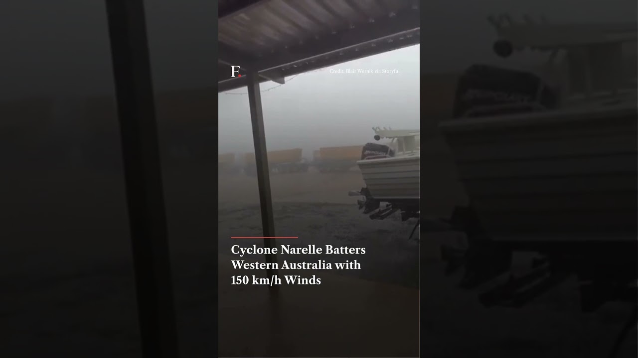 #FirstpostNews: Cyclone Narelle Batters Western Australia with 150 km/h Winds | N18G