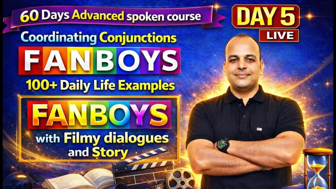 DAY 5 Live || 60 Days Advanced Spoken English Course #Magdarshak_Guruji #English_Speaking_Practice