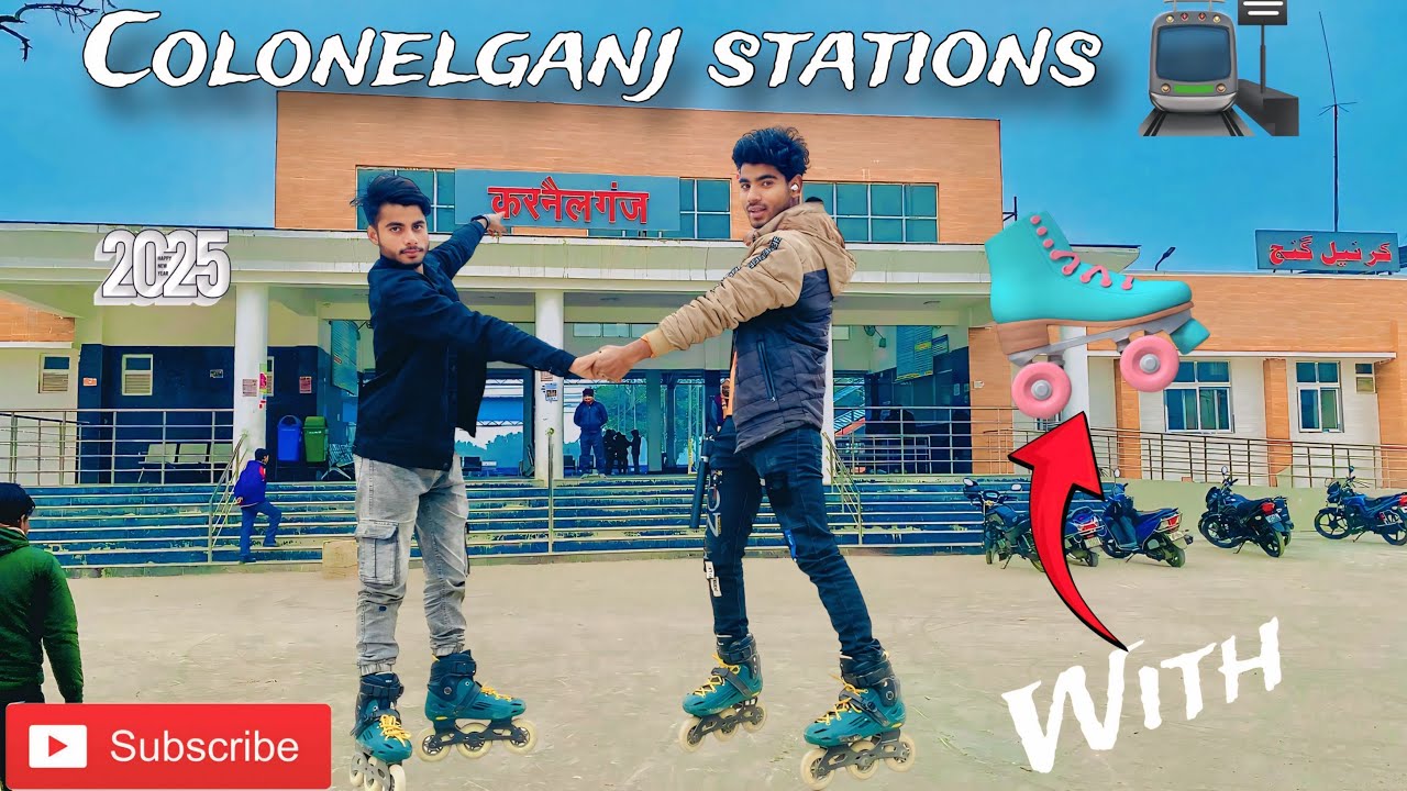 Full review Colonelganj station 🚉🛼 #skating #vlog #skatingvlog #Raviskater #vishalskater