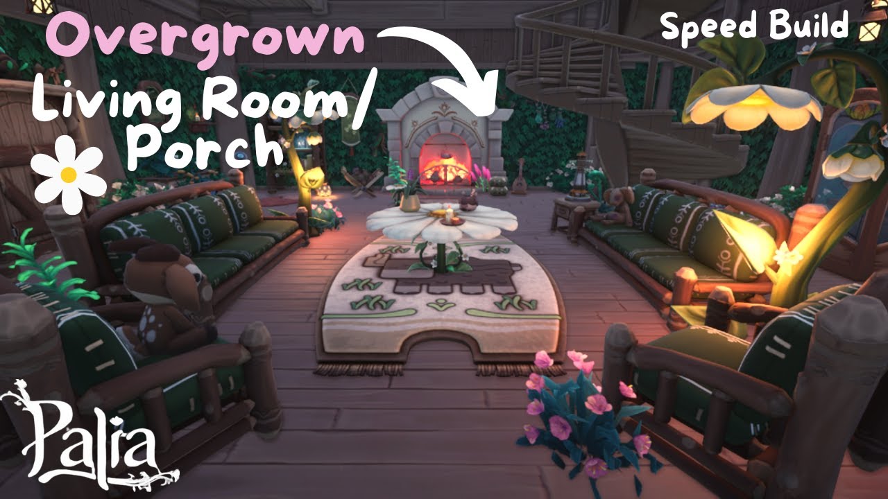 Overgrown Living Room & Porch / Palia ♡
