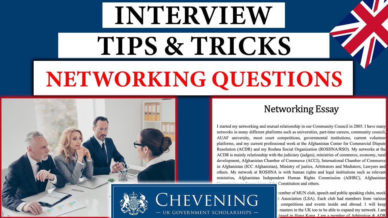Собеседование на стипендию Chevening: вопросы на основе NetworkingEssay | Полный экспресс-курс