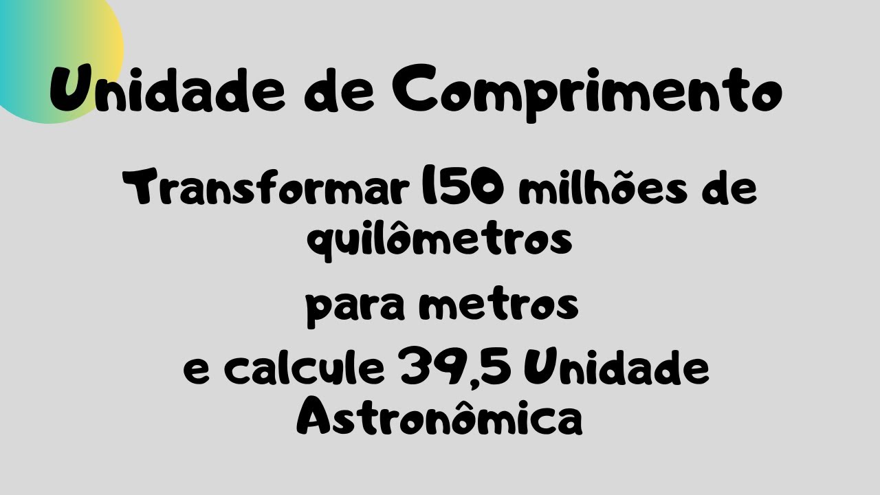 Unidade de Comprimento de Quilômetro para Metro | NQ384