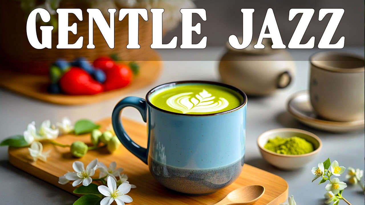 ☕Spring Coffee Jazz 🍁 Gentle Bossa Nova & Cozy Piano Music for Working, Studying, Relaxing
