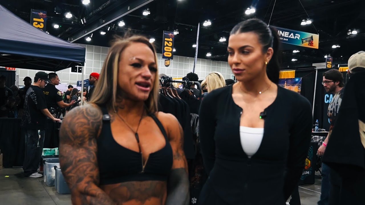 IFBB Pro Jordain Sue at The LA Fit Expo