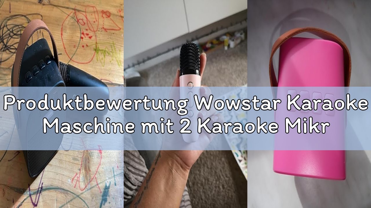 Produktbewertung Wowstar Karaoke Maschine mit 2 Karaoke Mikrofonen Geschenk Mädchen: [Premiumversion