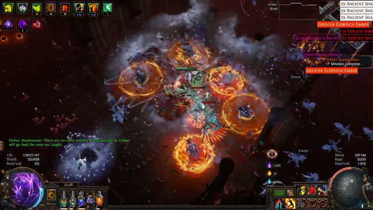 Path of Exile 3.23 ss deadeye lvl 100 altar farm