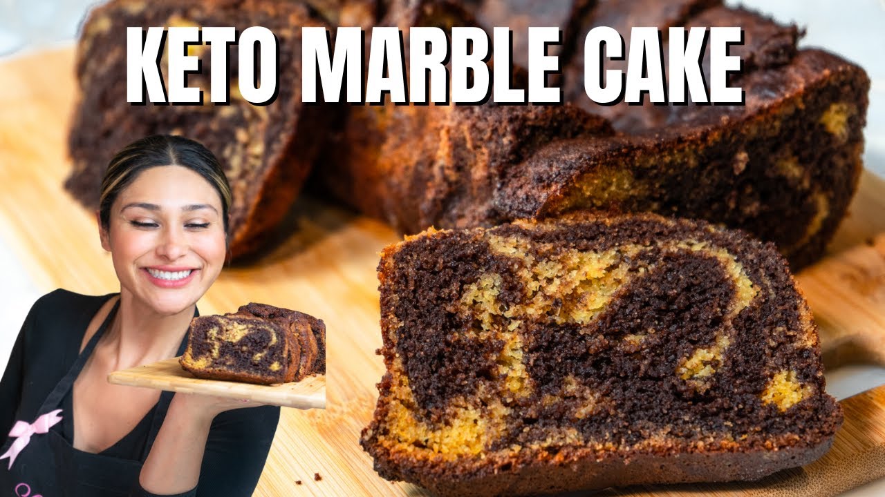 Keto Marble Cake (Low Carb Dairy Free)! How to Make Keto Marble Cake Recipe | Only 2 Net Carbs!