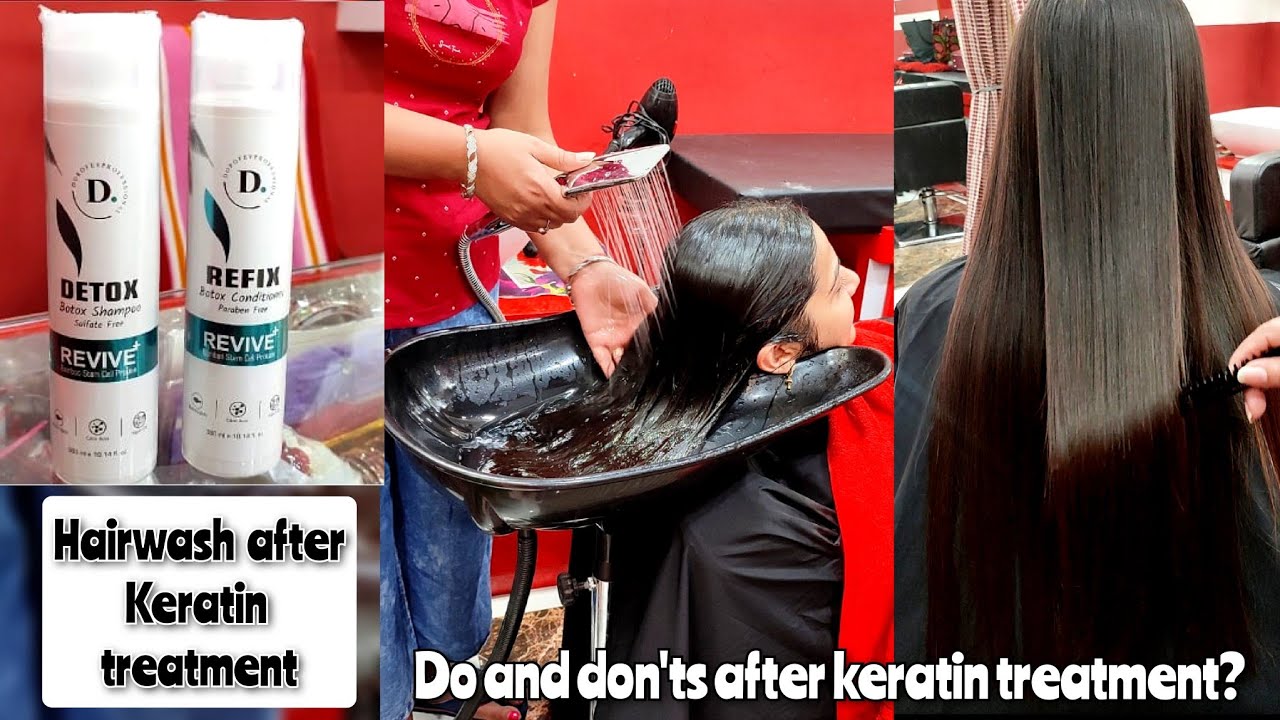 Right way to wash your hair after keratin treatment || keratin के बाद बालों की care कैसे करें ?