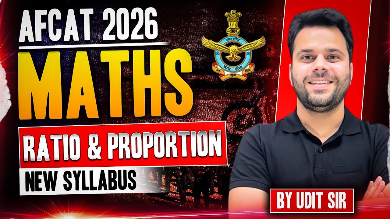 COMPLETE AFCAT 2026 MATHS | All Important Types | Udit Sir