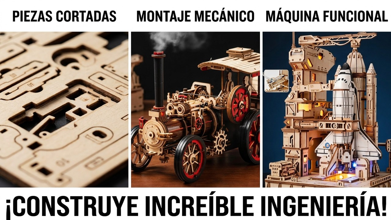 Rompecabezas 3D para Adultos: Ciudades, Transbordadores y Máquinas que Funcionan