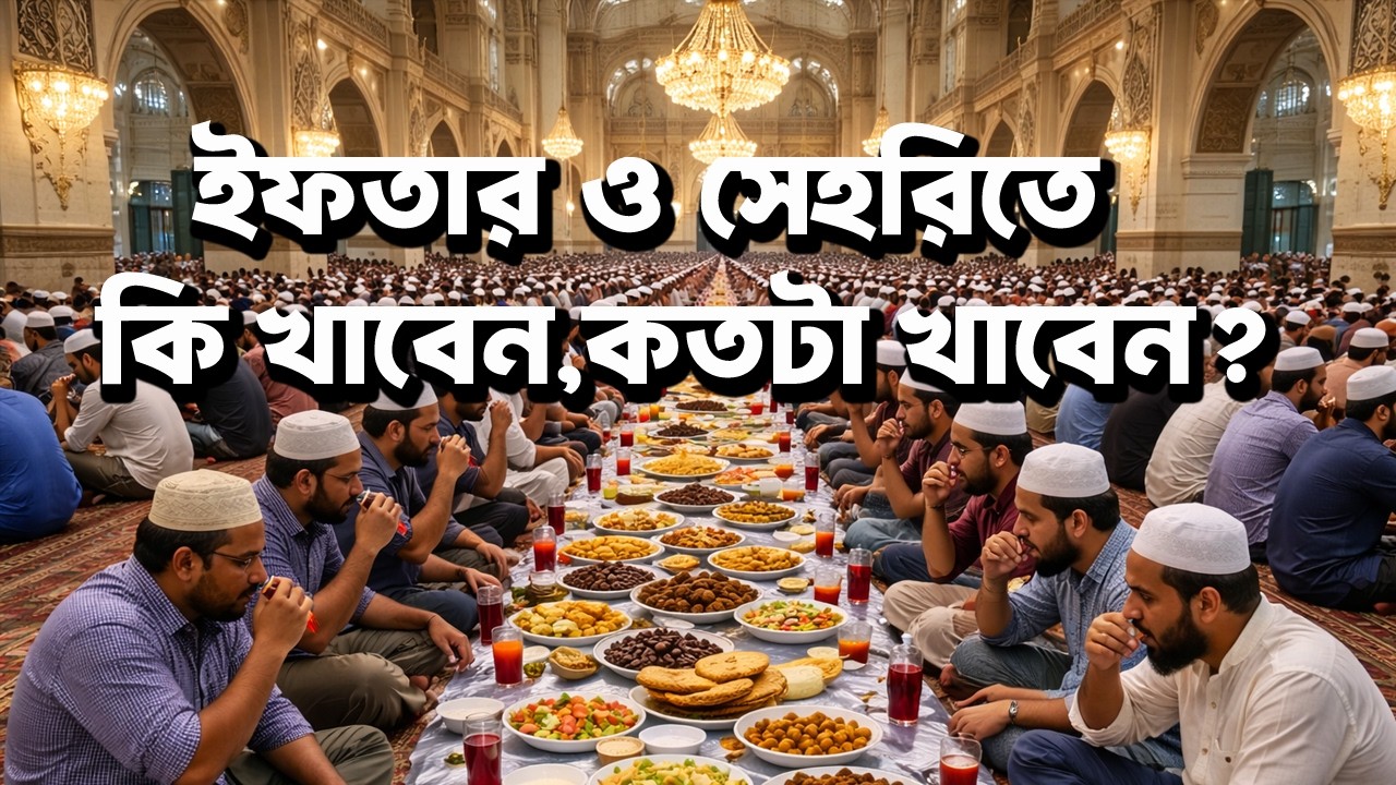 ইফতার ও সেহেরীতে কি খাবেন, কতটা খাবেন? IFTAR SAHERITE KI KHABEN, KATOTA KHABEN?