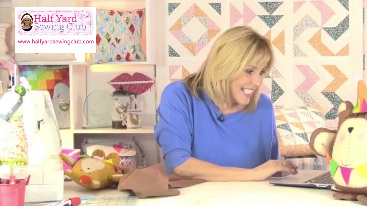 Highlights of January's half Yard Sewing Club Facebook Live chat,