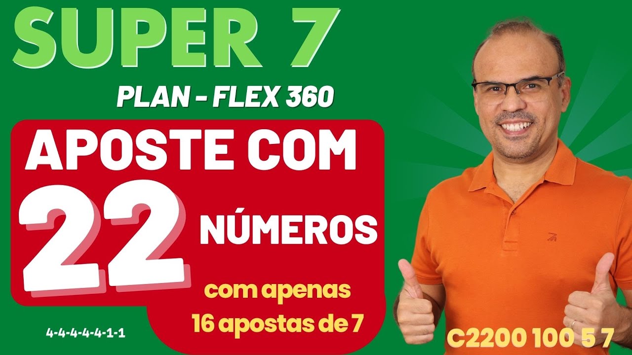 COMO JOGAR NO SUPER 7 COM 22 N&uacute;MEROS PAGANDO T&Atilde;O POUCO (ECON&Ocirc;MICO MESMO) CLEBER CAMPOS