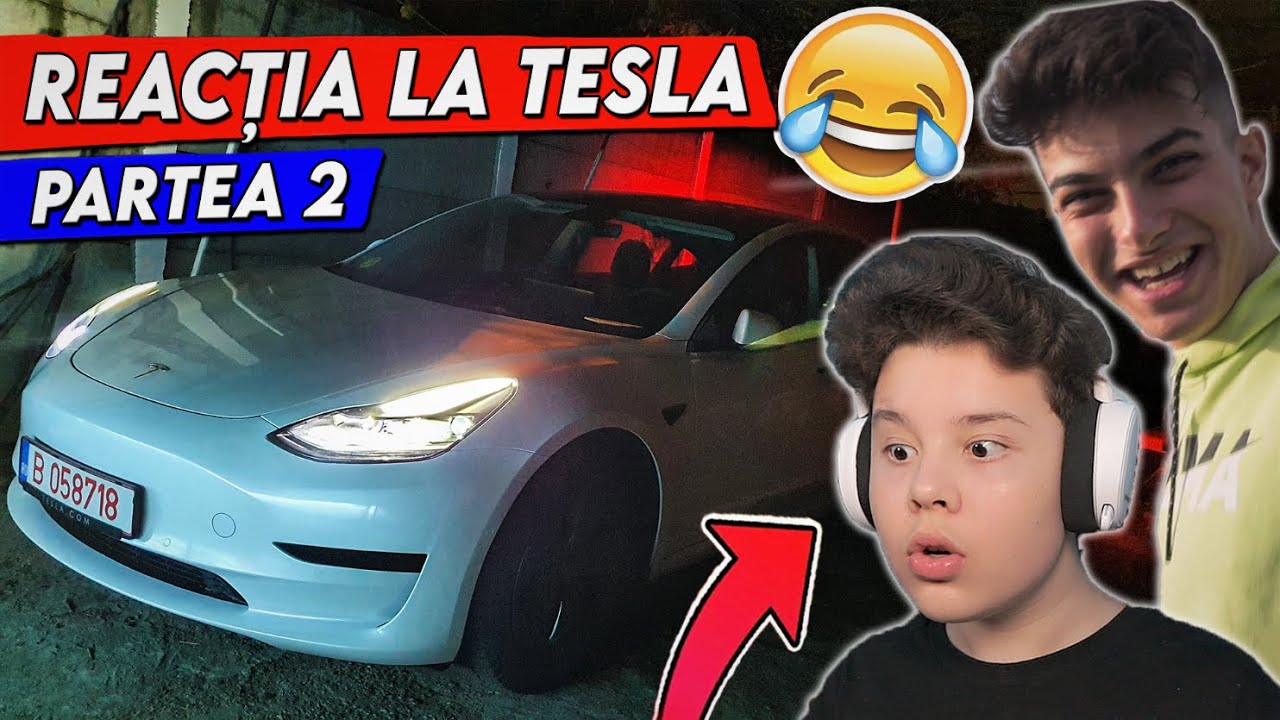 🔥 Prima REACTIE cu YOUTUBERII la Noua MAȘINĂ *Tesla MODEL 3*
