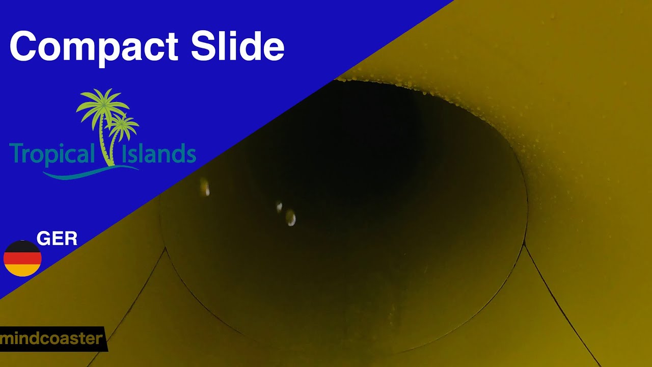 Compact Slide Yellow Tropical Islands | Polin Waterparks