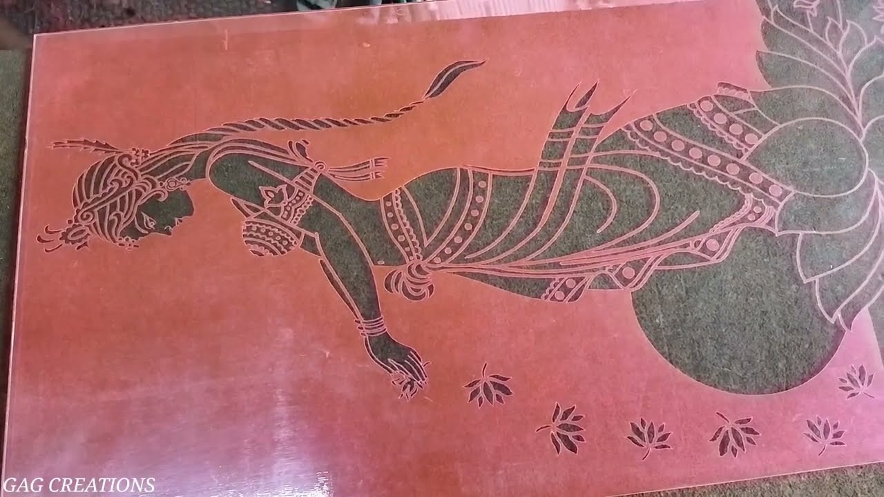 Frosting glass design | glass etching process