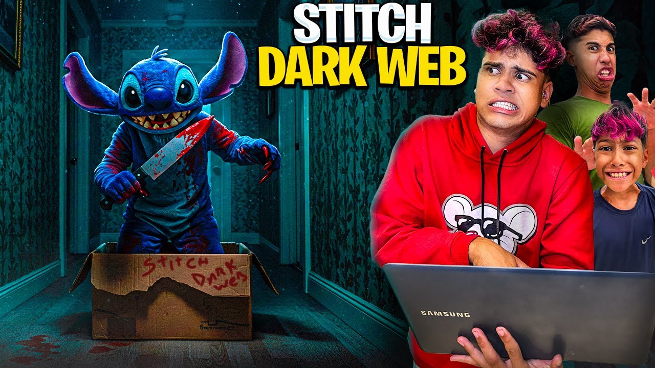 PEDI UM STITCH DO MAL NA DARK WEB *assustador