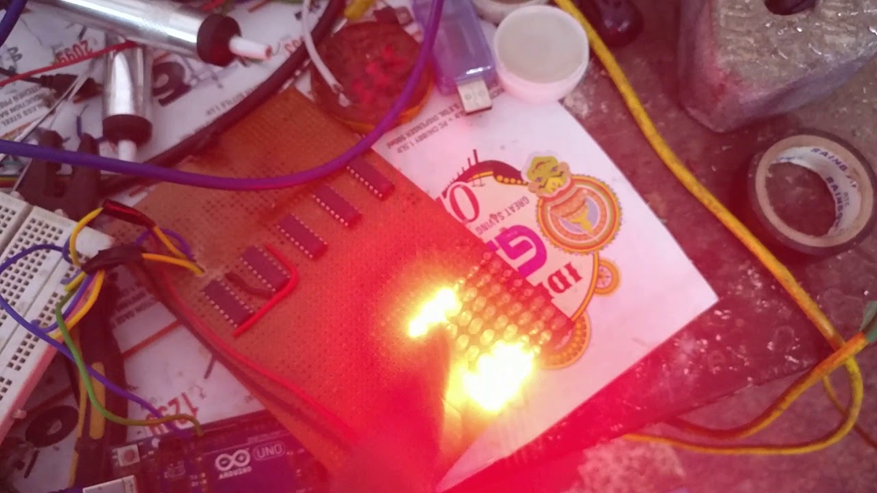 Making a flicker free led display using discrete logic[Part 1]