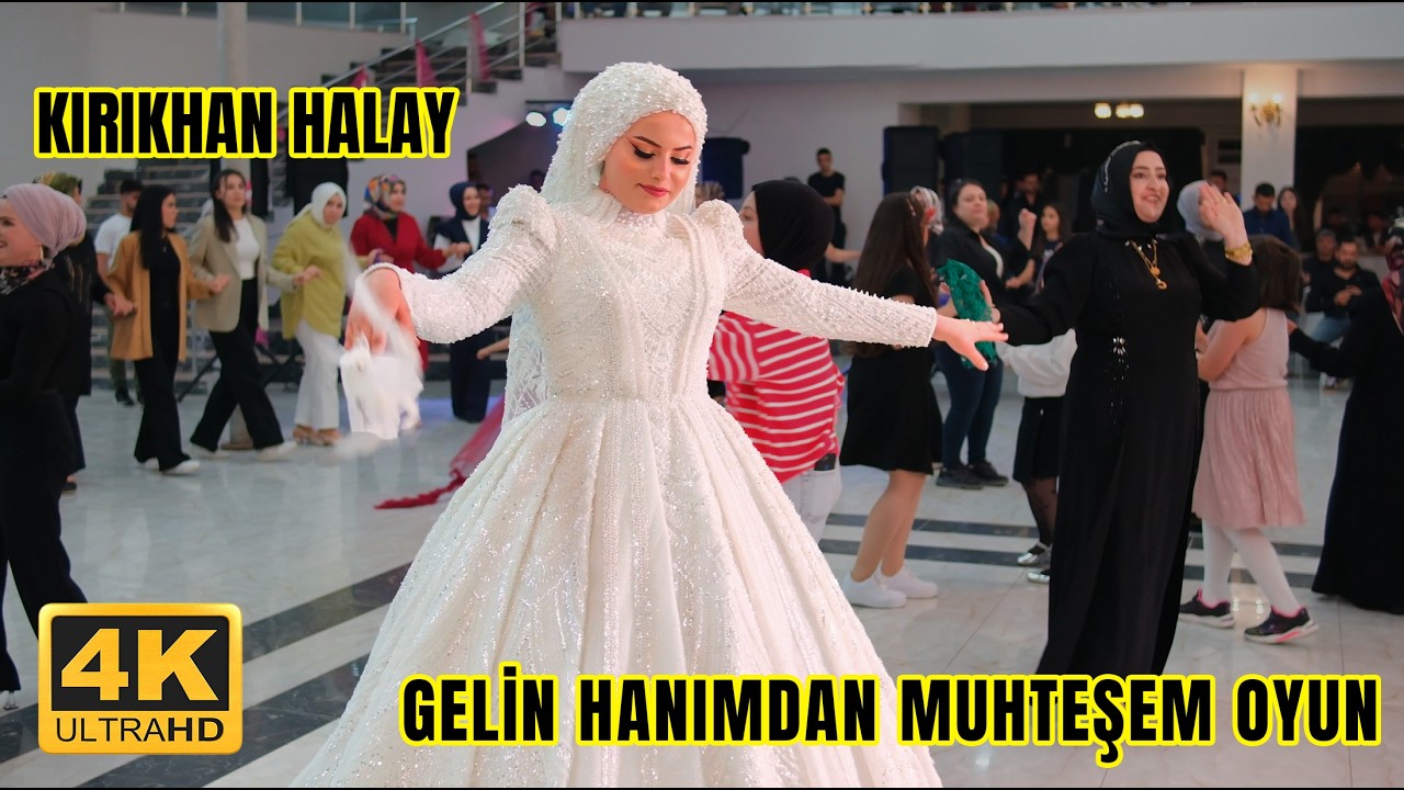 KIRIKHAN HALAY - KARIŞIK DÜĞÜN - GELİN HANIMDAN MUHTEŞEM OYUN