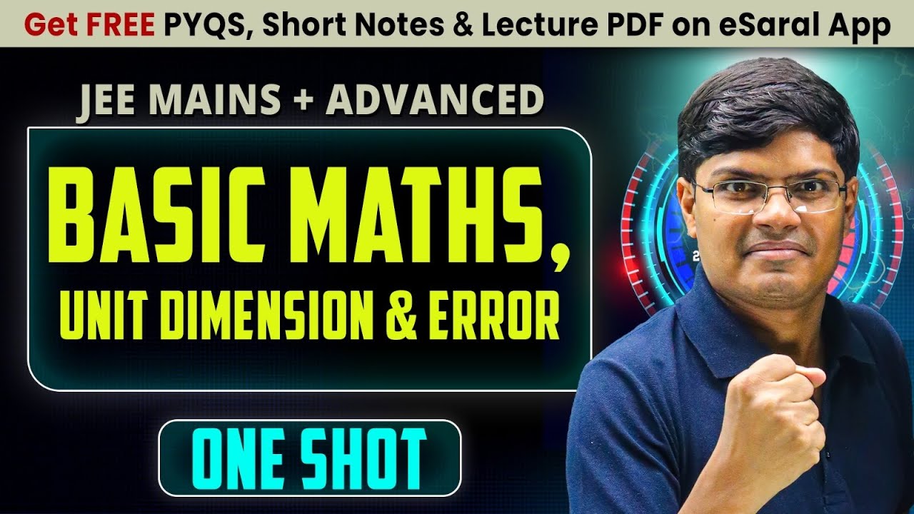 BASIC MATHS in One Shot : All Concepts & PYQs Covered | JEE Main & Advanced | JUNOON 2026 | eSaral