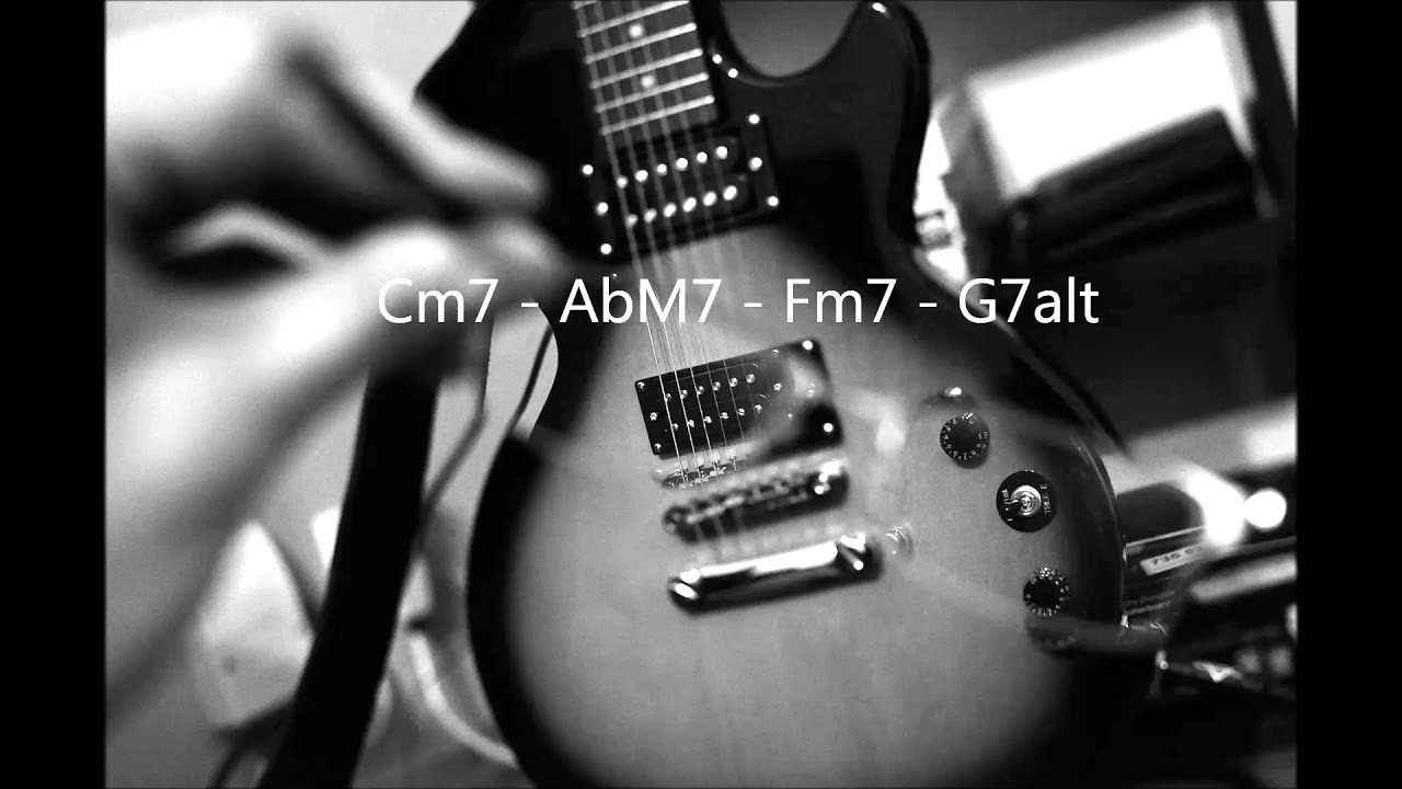 Cm  C minor backing track. Fusion jazz, fusion rock