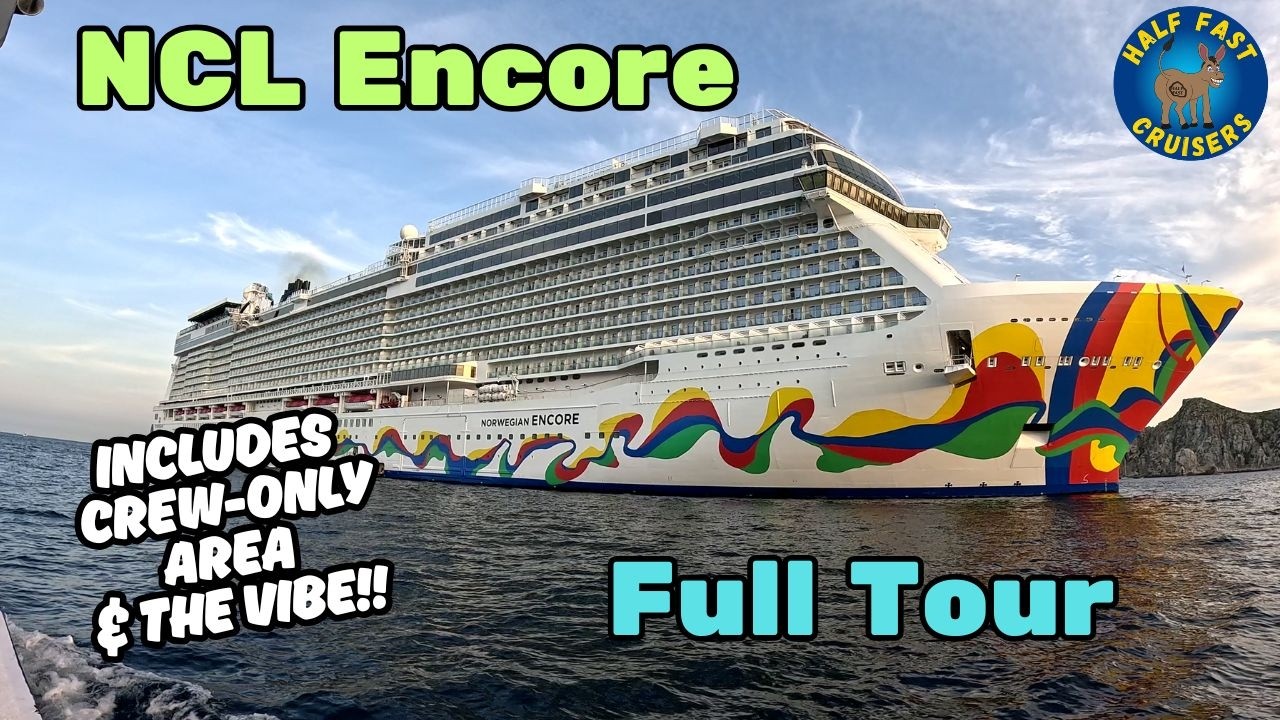 Norwegian Cruise Lines Encore Ship Tour: Including The Vibe & Crew-Only Bow Access