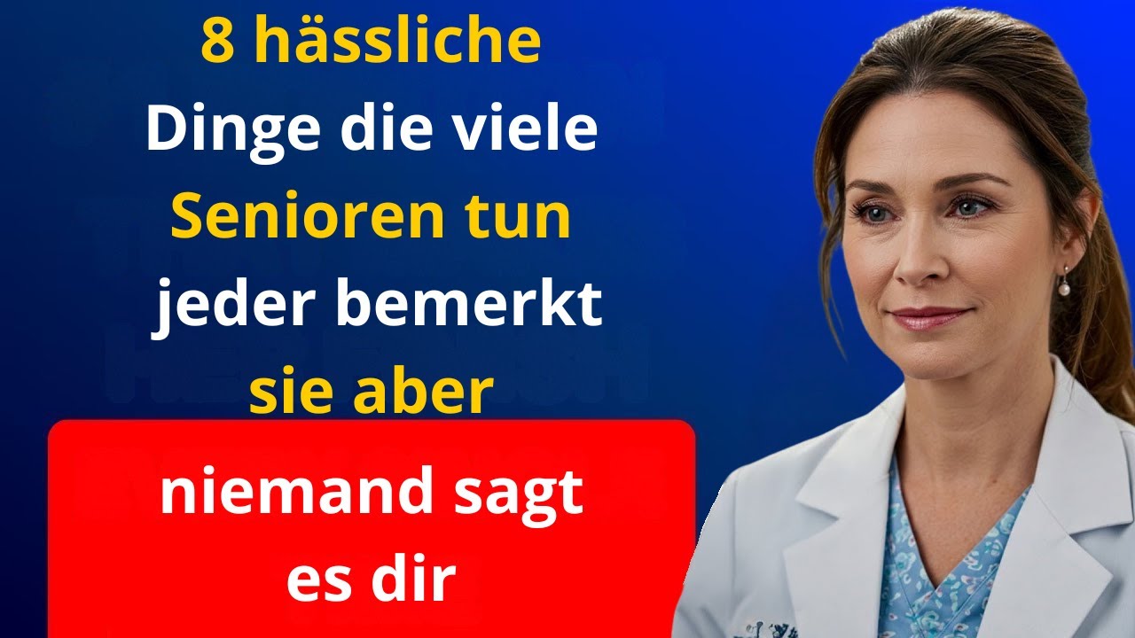 8 hässliche Gewohnheiten, die viele Senioren haben und die sie nach 60 weniger attraktiv machen