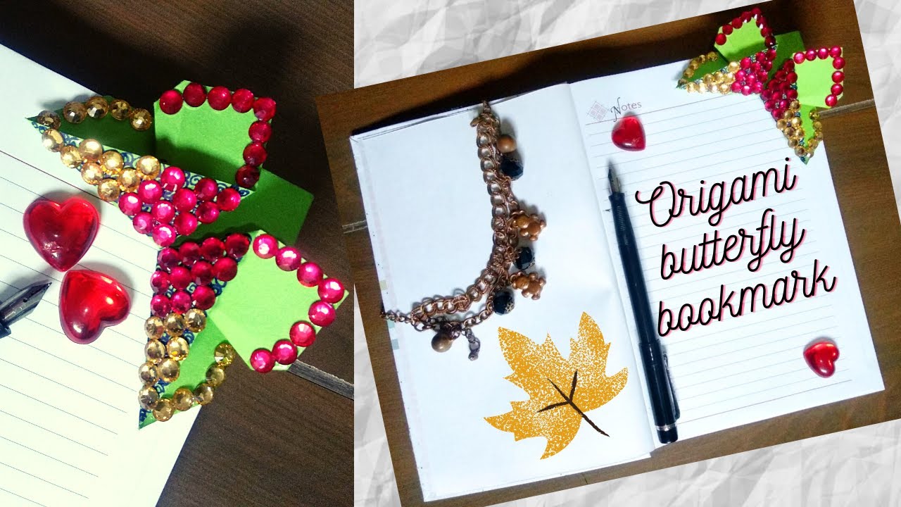 ORIGAMI BUTTERFLY BOOKMARK// DIY// BEST TO BOOK LOVERS// GIFT IDEAS// PAPER CRAFT// 2 MINIT CRAFT.