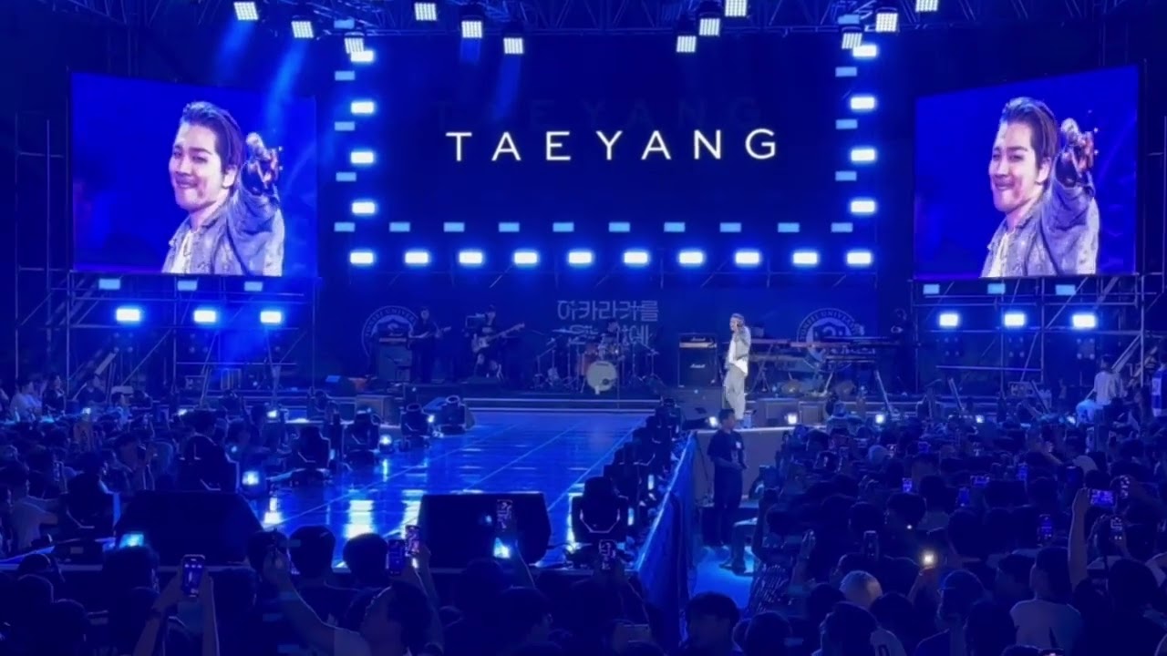 TAEYANG, BANG BANG/FANTASTIC BABY/WE LIKE 2 PARTY/EYES, NOSE, LIPS/RINGA LINGA, YONSEI UNIV, AKARAKA