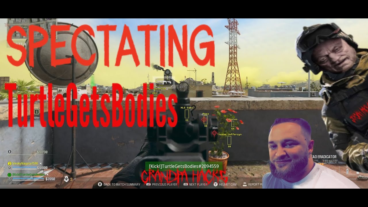 Spectating TurtleGetsBodies (PS5 Player) with WALL HACKS - COD WARZONE 3 (3.8+KD Console Player)