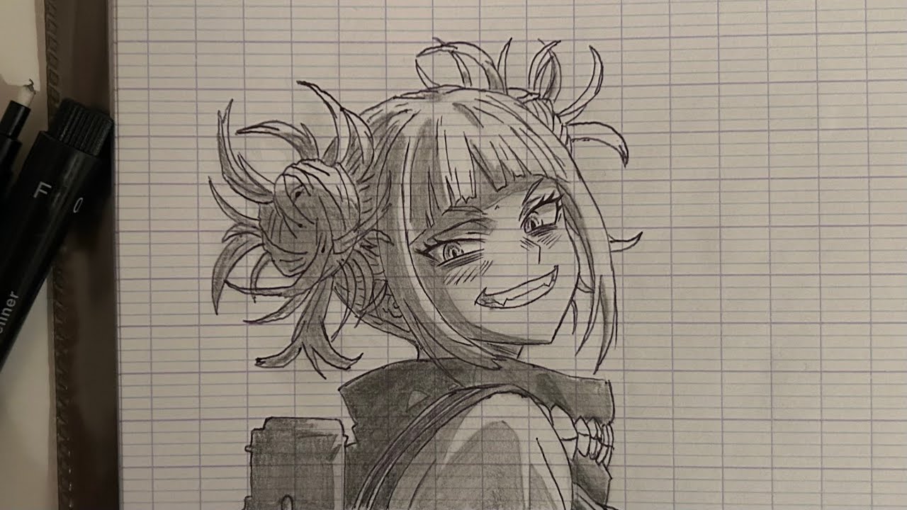 تعلم رسم هيميكو توغا من أنمي My Hero Academia خطوة بخطوة